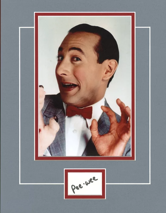 Pee-Wee Herman autograph