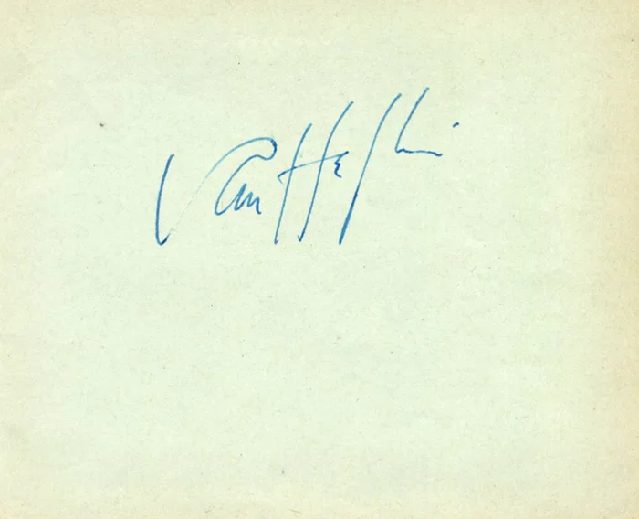 Van Heflin autograph