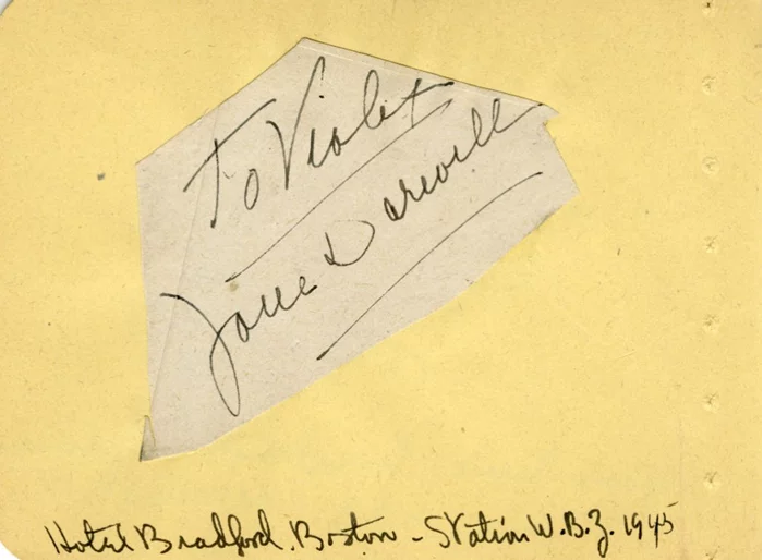 Jane Darwell autograph