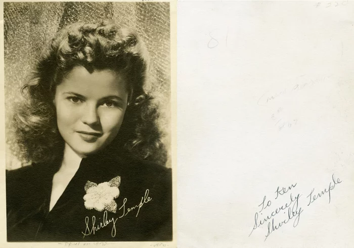 Shirley Temple autograph
