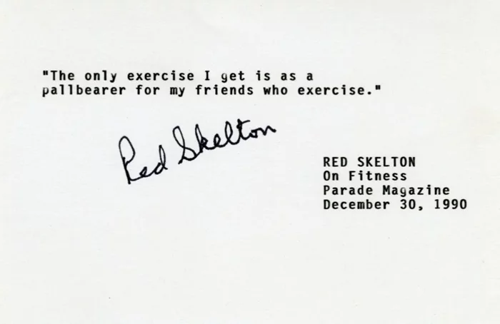Red Skelton autograph