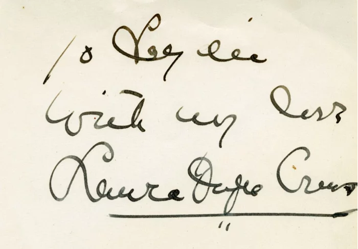Laura Hope Crews autograph