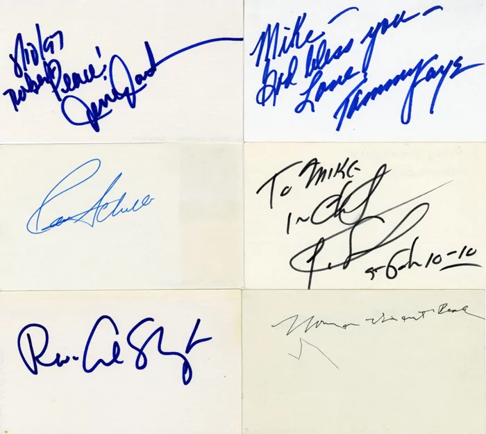 Religion Card Lot autograph