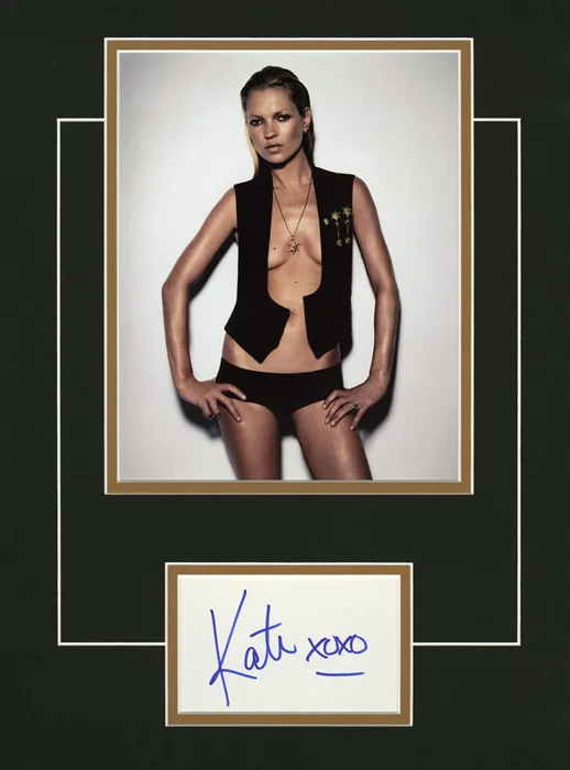 Kate Moss autograph
