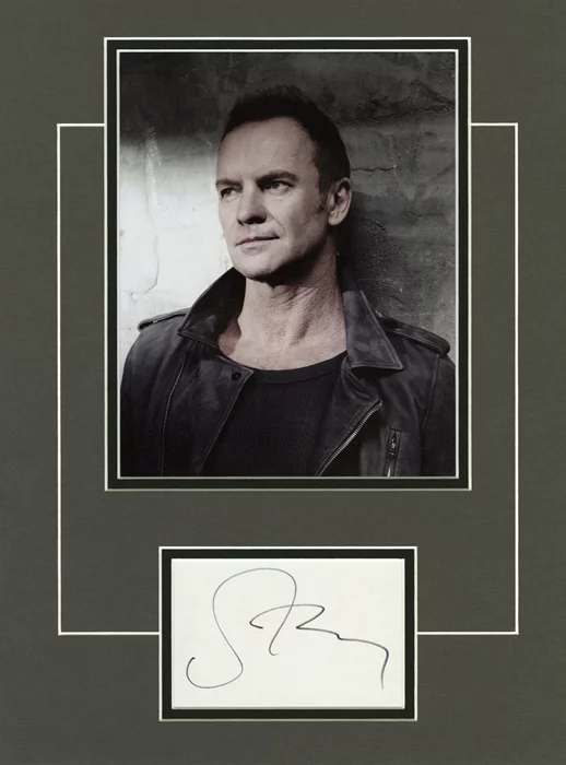 Sting autograph