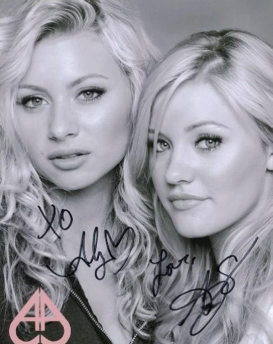 AJ and Aly Michalka autograph
