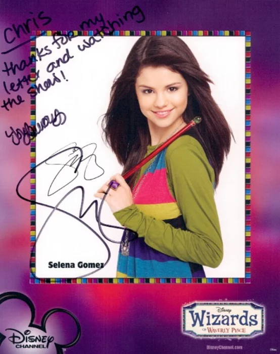Selena Gomez autograph