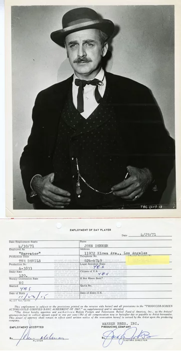 John Dehner autograph