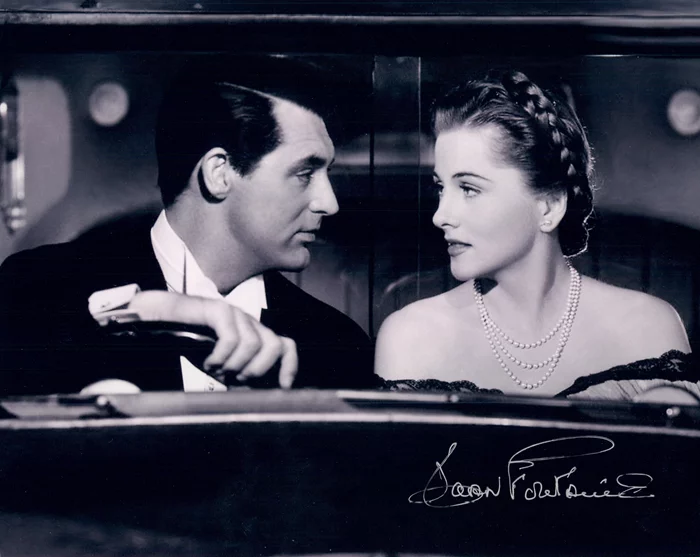 Joan Fontaine autograph