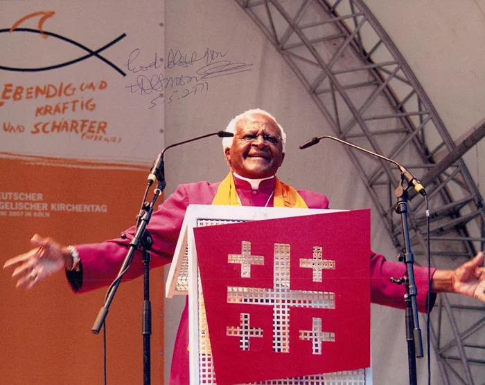 Desmond Tutu autograph