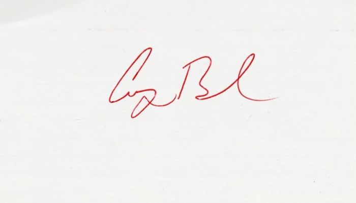 George Bush autograph