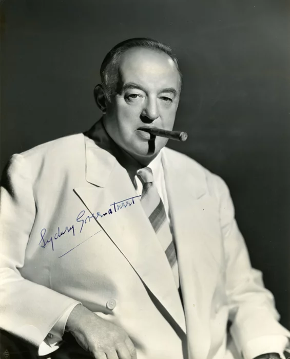 Sydney Greenstreet autograph