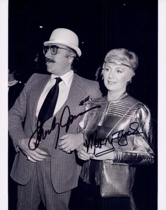 Shirley Jones & Marty Ingels autograph