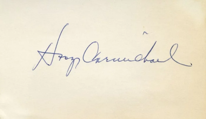 Hoagy Carmichael autograph