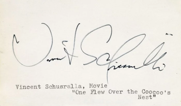 Vincent Schiavelli autograph