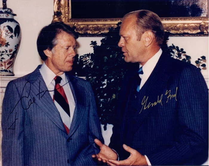 Carter and Ford autograph