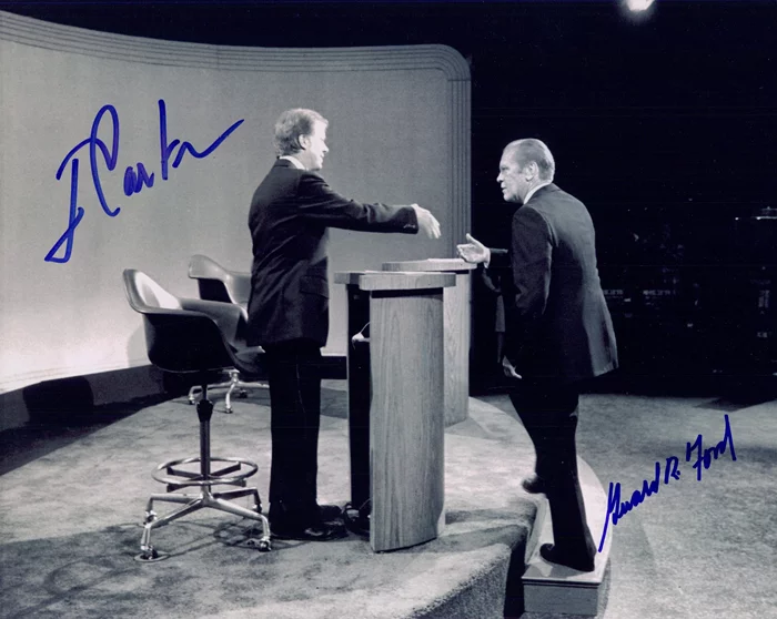 Carter and Ford autograph