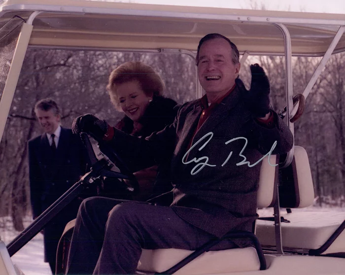 George Bush autograph