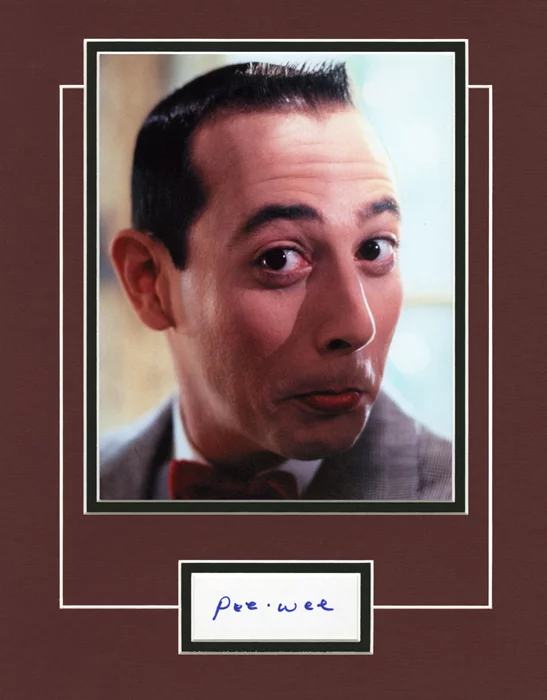 Pee-Wee Herman autograph