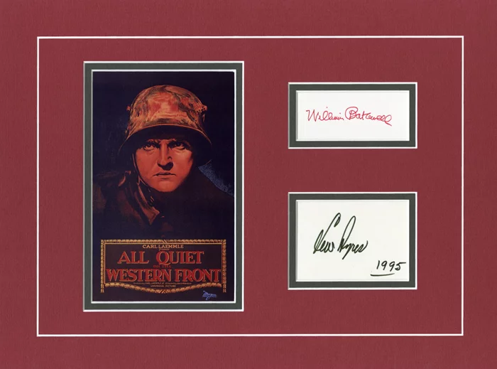 All Quiet on the Western Front autograph