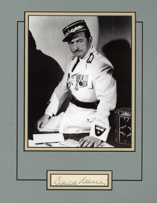 Claude Rains autograph
