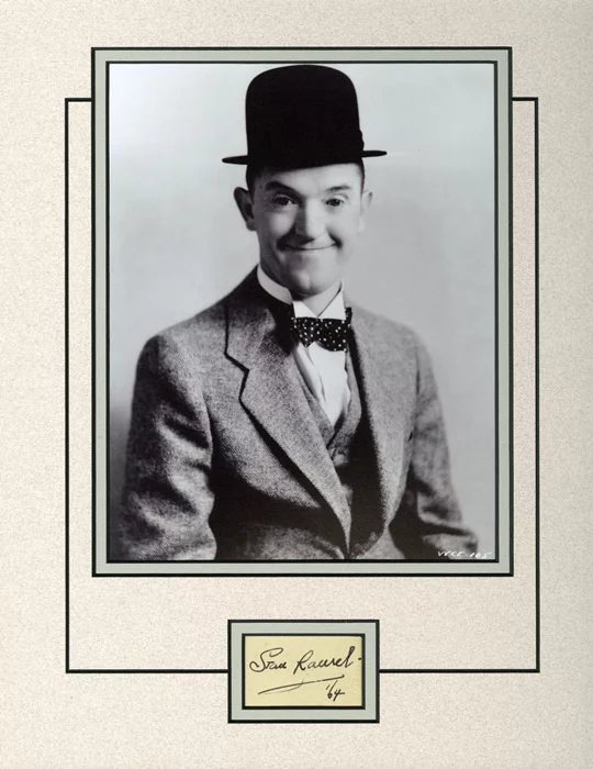Stan Laurel autograph