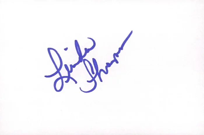 Linda Thompson autograph