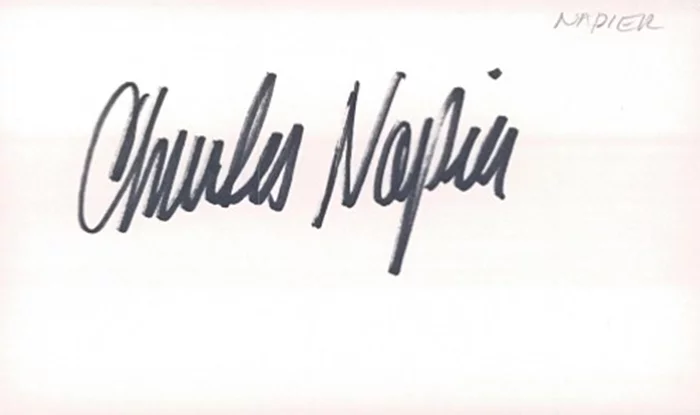 Charles Napier autograph