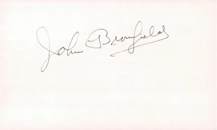 John Bromfield autograph