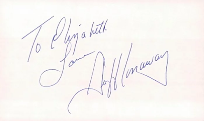 Jeff Conaway autograph