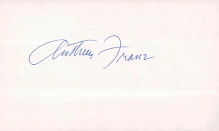 Arthur Franz autograph