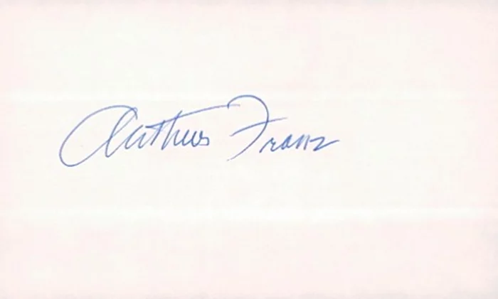 Arthur Franz autograph