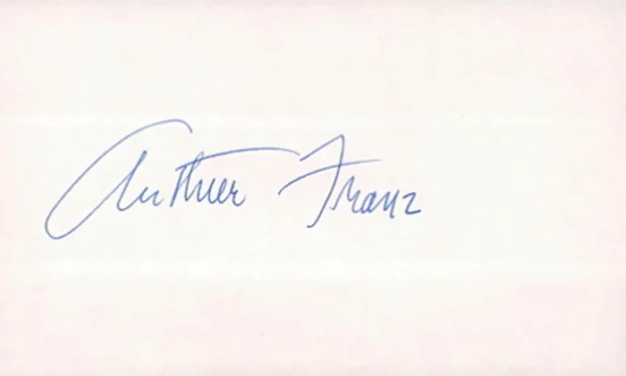 Arthur Franz autograph