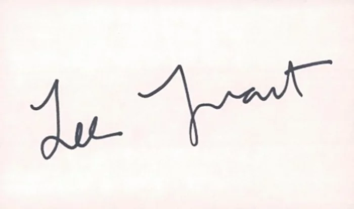 Lee Grant autograph