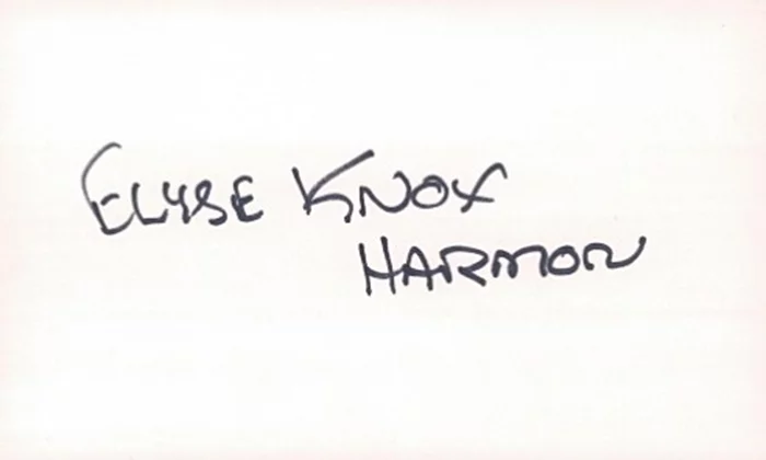 Elyse Knox autograph