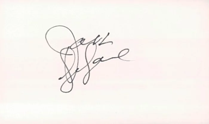 Jack LaLanne autograph