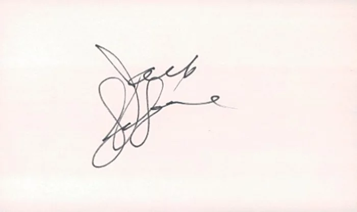 Jack LaLanne autograph