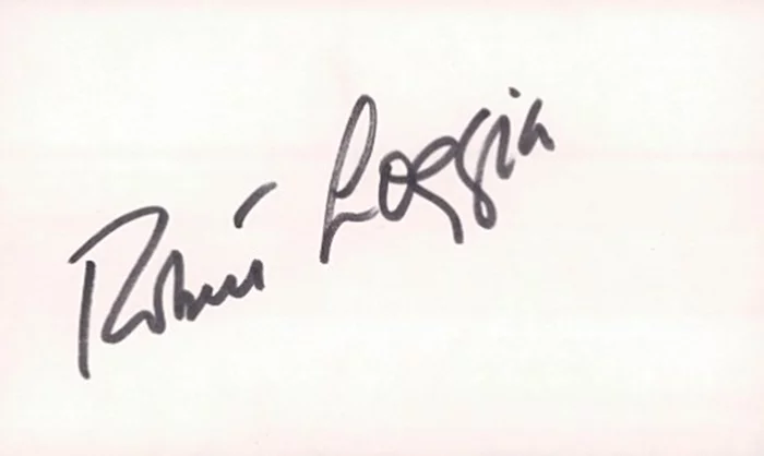 Robert Loggia autograph