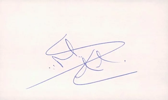 Simon MacCorkindale autograph