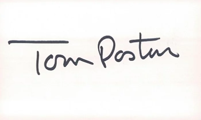 Tom Poston autograph