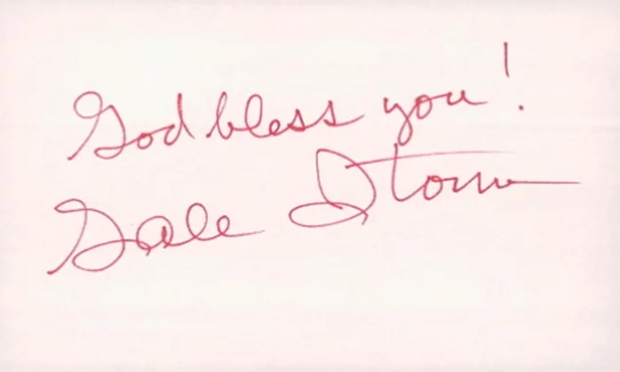 Gale Storm autograph