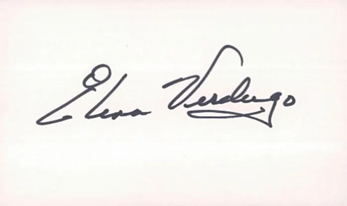 Elena Verdugo autograph
