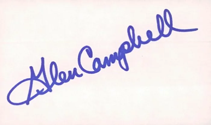 Glen Campbell autograph