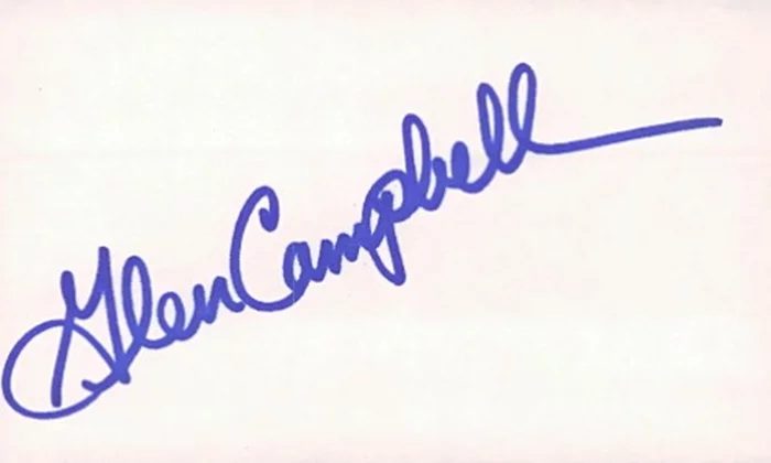 Glen Campbell autograph