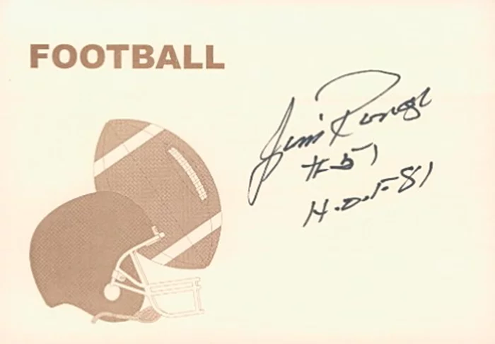Jim Ringo autograph