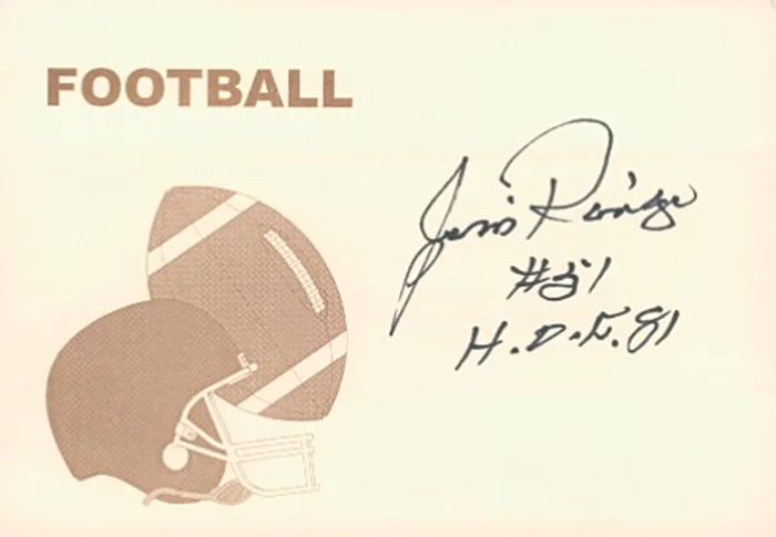 Jim Ringo autograph