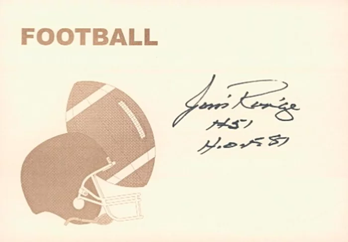 Jim Ringo autograph