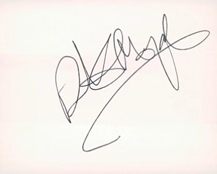 Rik Mayall autograph