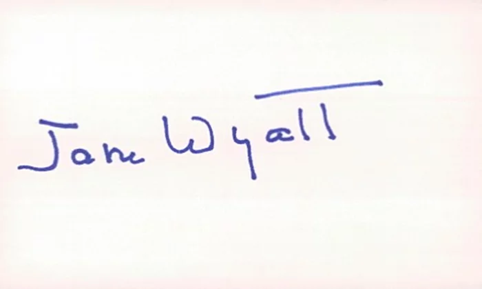 Jane Wyatt autograph