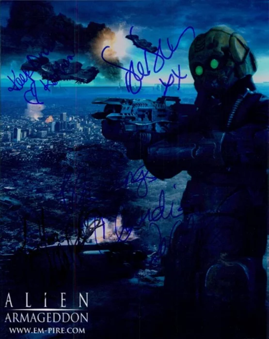 Alien Armageddon autograph